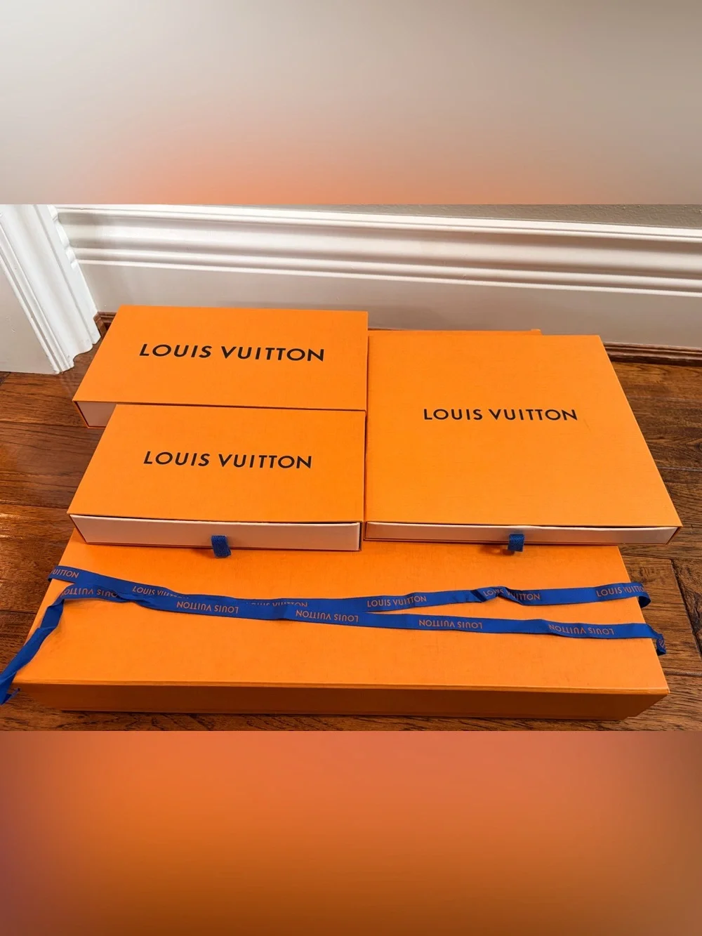 Louis Vuitton Orange Signature Gift Boxes